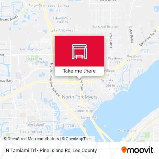 Mapa de N Tamiami Trl - Pine Island Rd