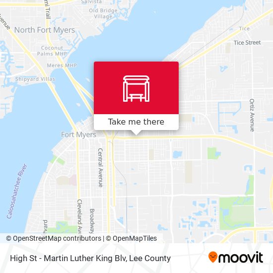 High St - Martin Luther King Blv map