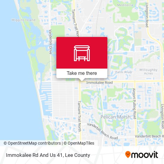 Immokalee Rd And Us 41 map