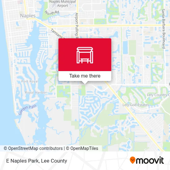 E Naples Park map