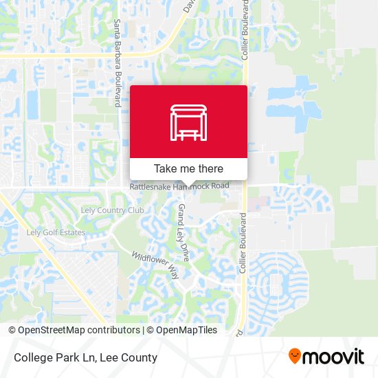 College Park Ln map