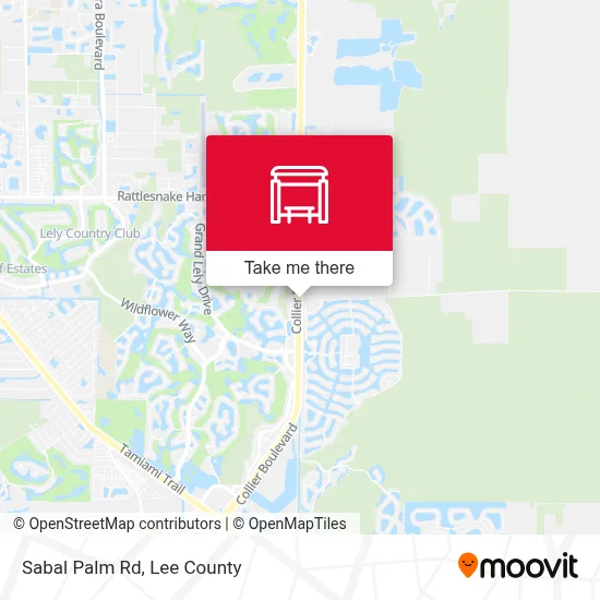 Sabal Palm Rd map