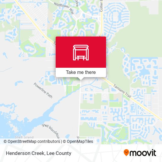 Mapa de Henderson Creek