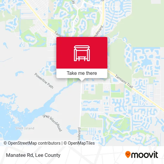 Manatee Rd map