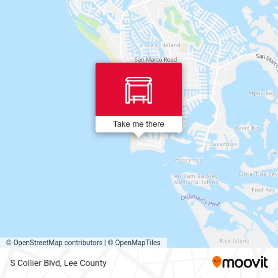 S Collier Blvd map