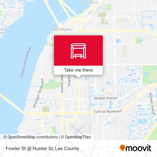 Mapa de Fowler St @ Hunter St