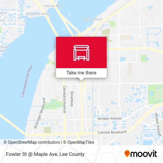 Mapa de Fowler St @ Maple Ave