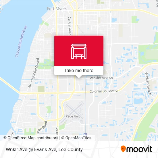Mapa de Wnklr Ave @ Evans Ave