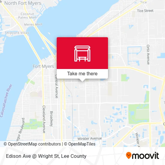 Mapa de Edison Ave @ Wright St