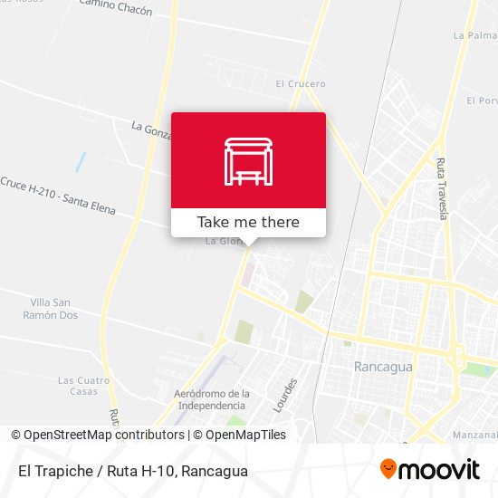 El Trapiche / Ruta H-10 map