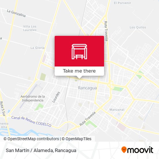 San Martín / Alameda map