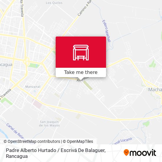 Padre Alberto Hurtado / Escrivá De Balaguer map