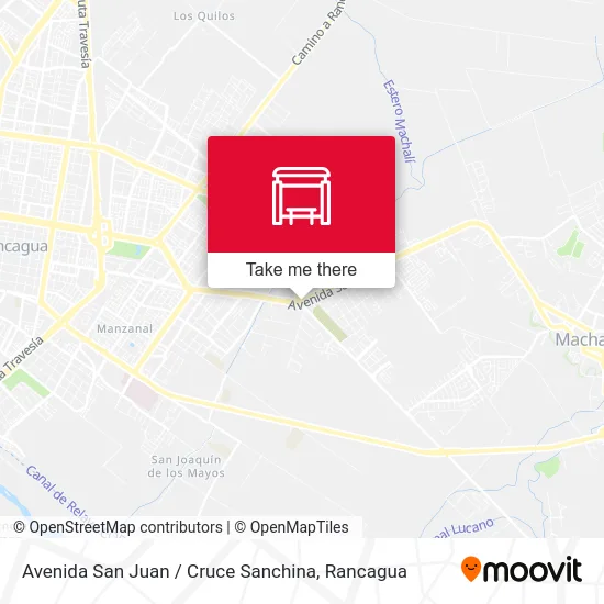 Avenida San Juan / Cruce Sanchina map