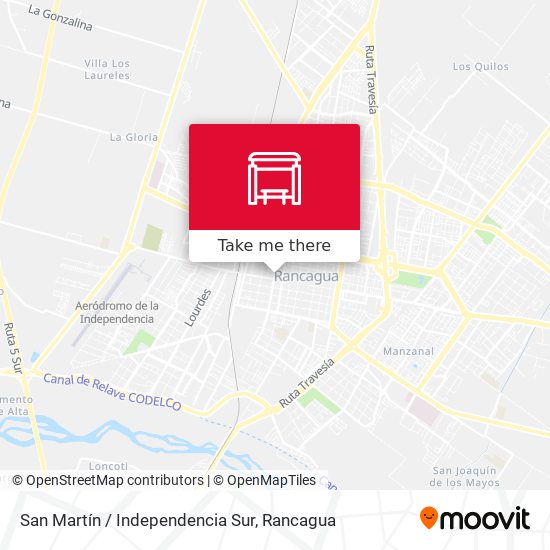 Mapa de San Martín / Independencia Sur