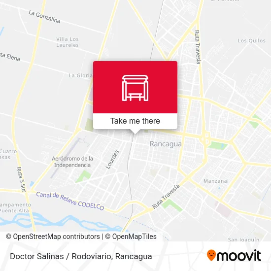 Mapa de Doctor Salinas / Rodoviario