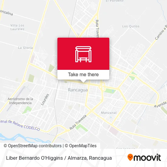 Mapa de Liber Bernardo O'Higgins / Almarza