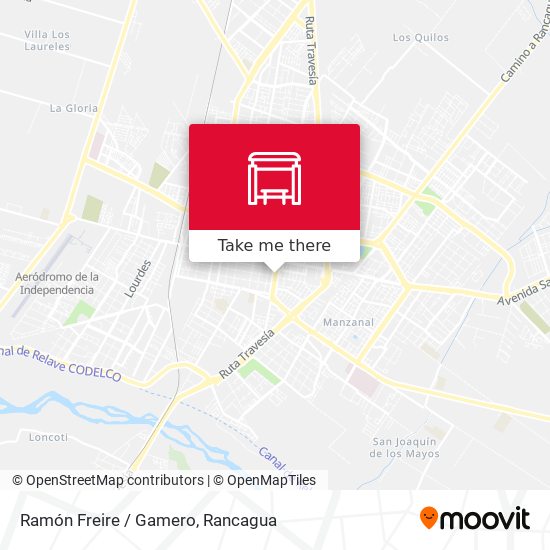 Ramón Freire / Gamero map