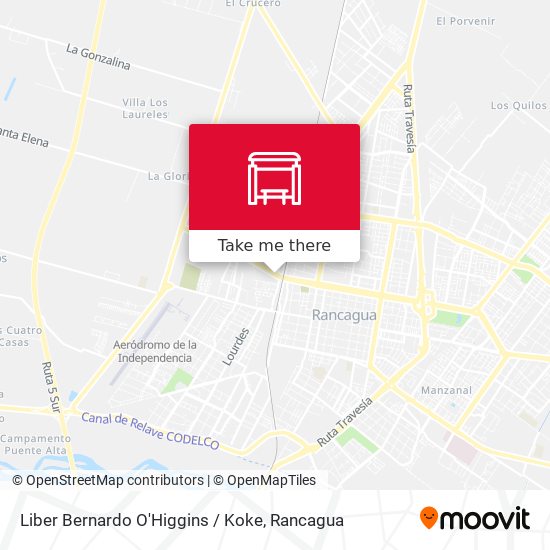 Liber Bernardo O'Higgins / Koke map