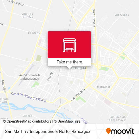 San Martin / Independencia Norte map