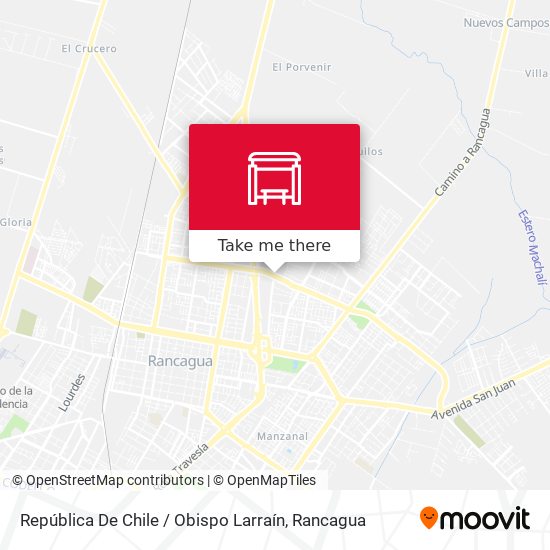 Mapa de República De Chile / Obispo Larraín