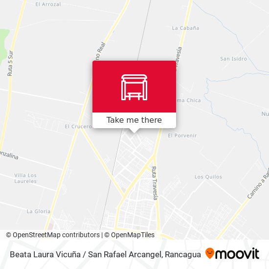 Beata Laura Vicuña / San Rafael Arcangel map