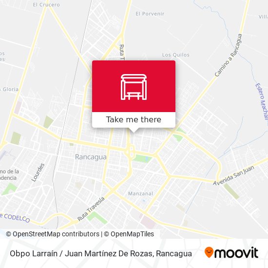 Obpo Larraín / Juan Martínez De Rozas map