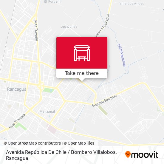 Mapa de Avenida República De Chile / Bombero Villalobos