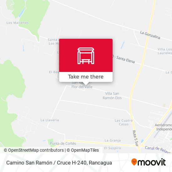 Camino San Ramón / Cruce H-240 map