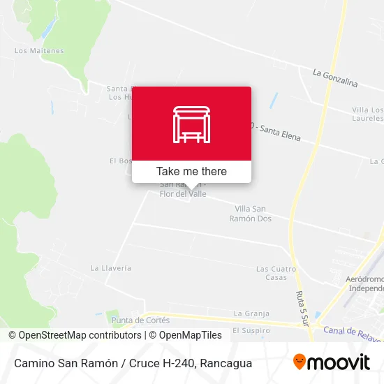 Camino San Ramón / Cruce H-240 map