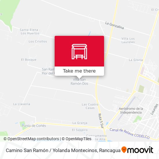 Camino San Ramón / Yolanda Montecinos map