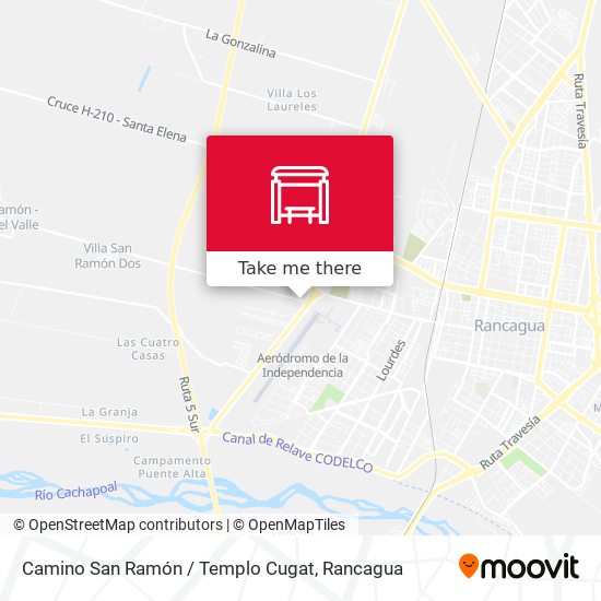 Camino San Ramón / Templo Cugat map