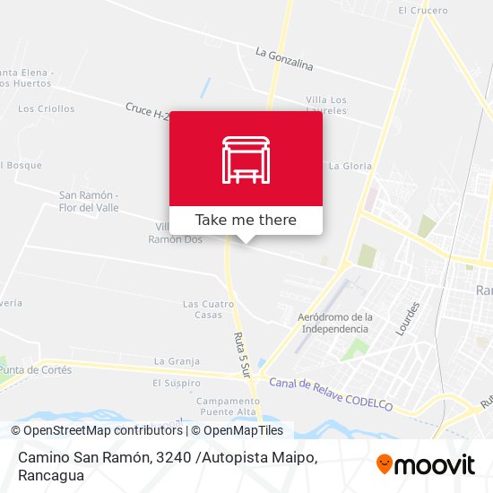 Camino San Ramón, 3240 /Autopista Maipo map