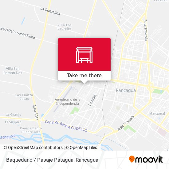 Baquedano / Pasaje Patagua map