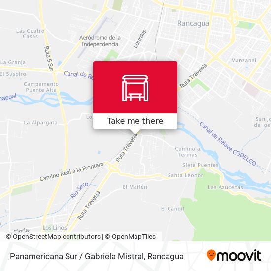 Panamericana Sur / Gabriela Mistral map