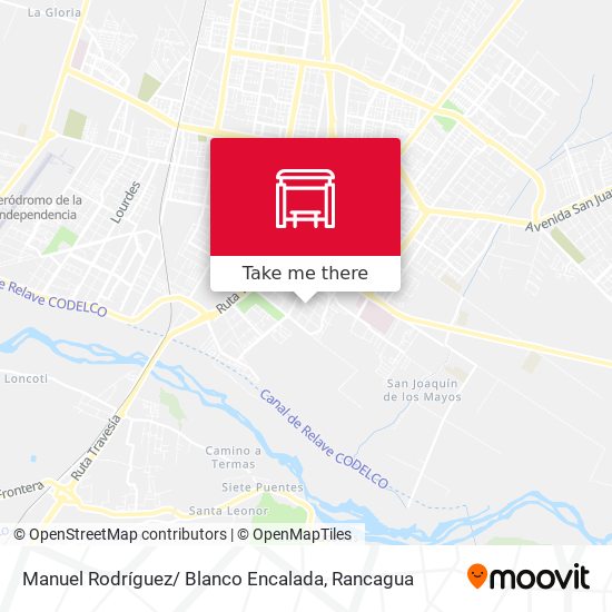 Manuel Rodríguez/ Blanco Encalada map