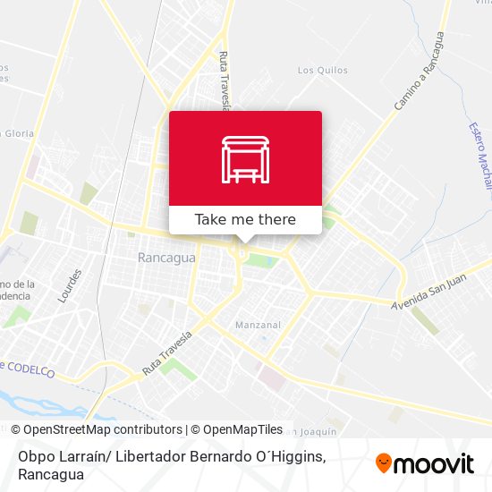 Obpo Larraín/ Libertador Bernardo O´Higgins map