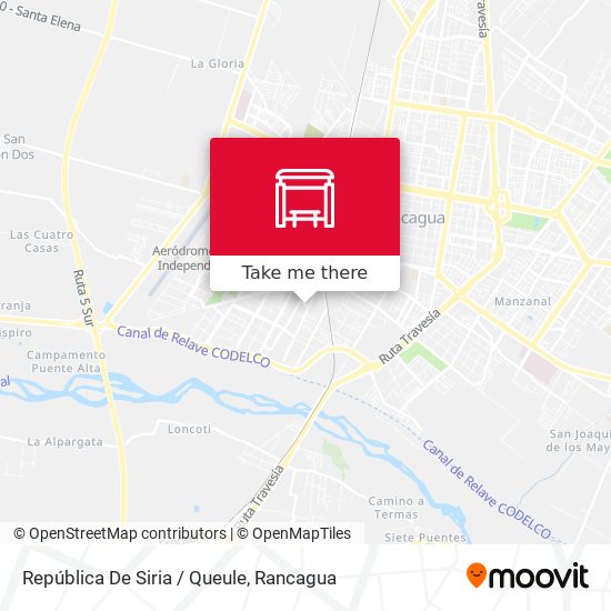 República De Siria / Queule map