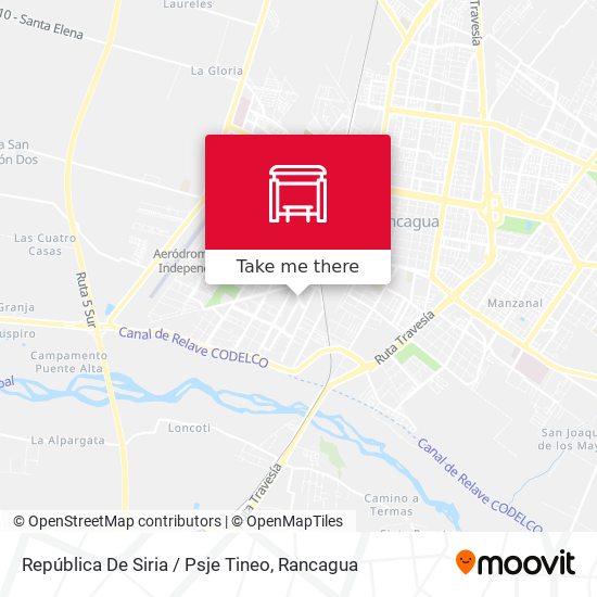 Mapa de República De Siria / Psje Tineo
