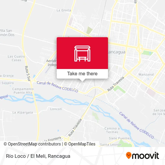 Río Loco / El Meli map