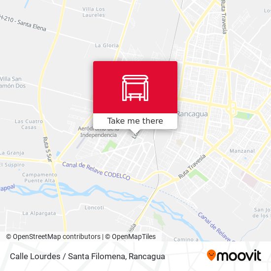 Calle Lourdes / Santa Filomena map