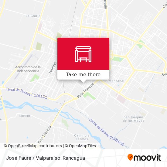 José Faure / Valparaíso map