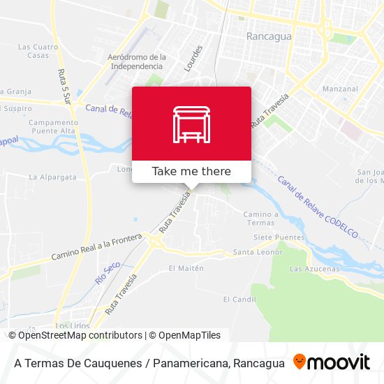 A Termas De Cauquenes / Panamericana map