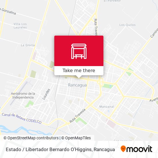 Mapa de Estado / Libertador Bernardo O'Higgins