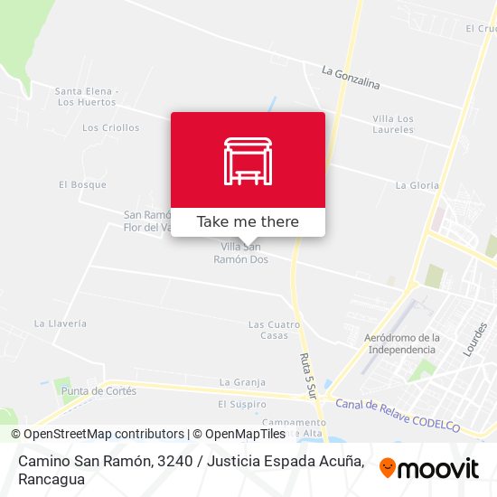 Mapa de Camino San Ramón, 3240 / Justicia Espada Acuña