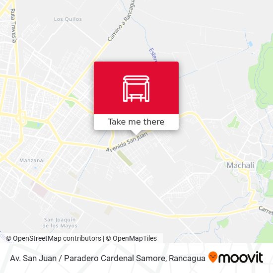 Mapa de Av. San Juan /  Paradero Cardenal Samore