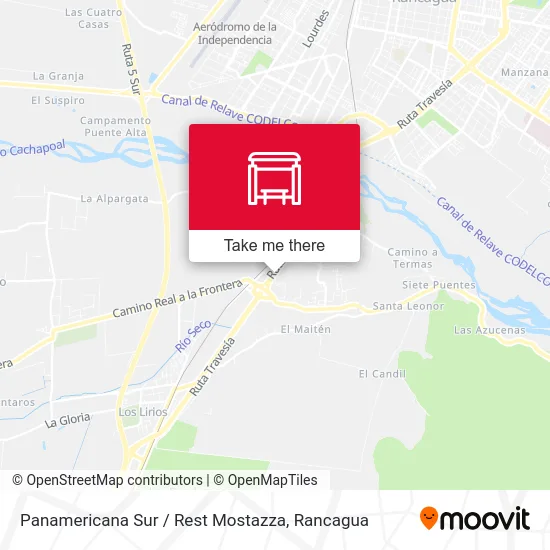 Panamericana Sur / Rest Mostazza map