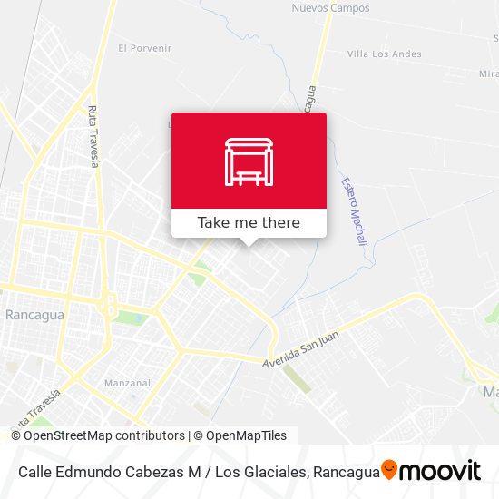 Calle Edmundo Cabezas M / Los Glaciales map