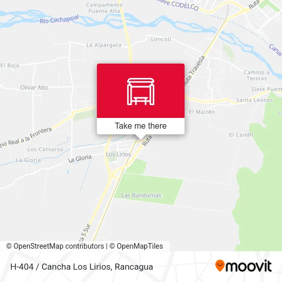 H-404 / Cancha Los Lirios map