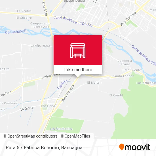Ruta 5 / Fabrica Bonomo map