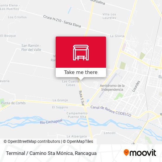Terminal / Camino Sta Mónica map